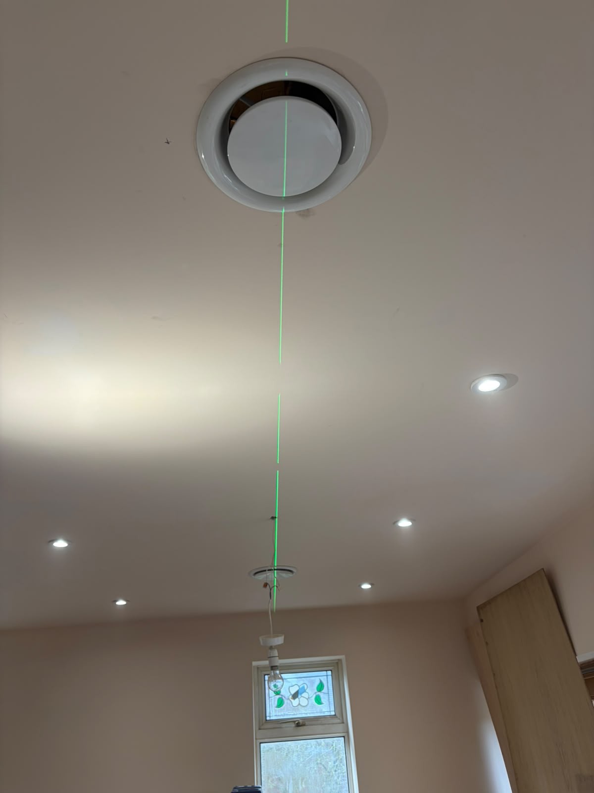 Ventilation installation with ceiling diffuser fitted by Gear Bros Ltd