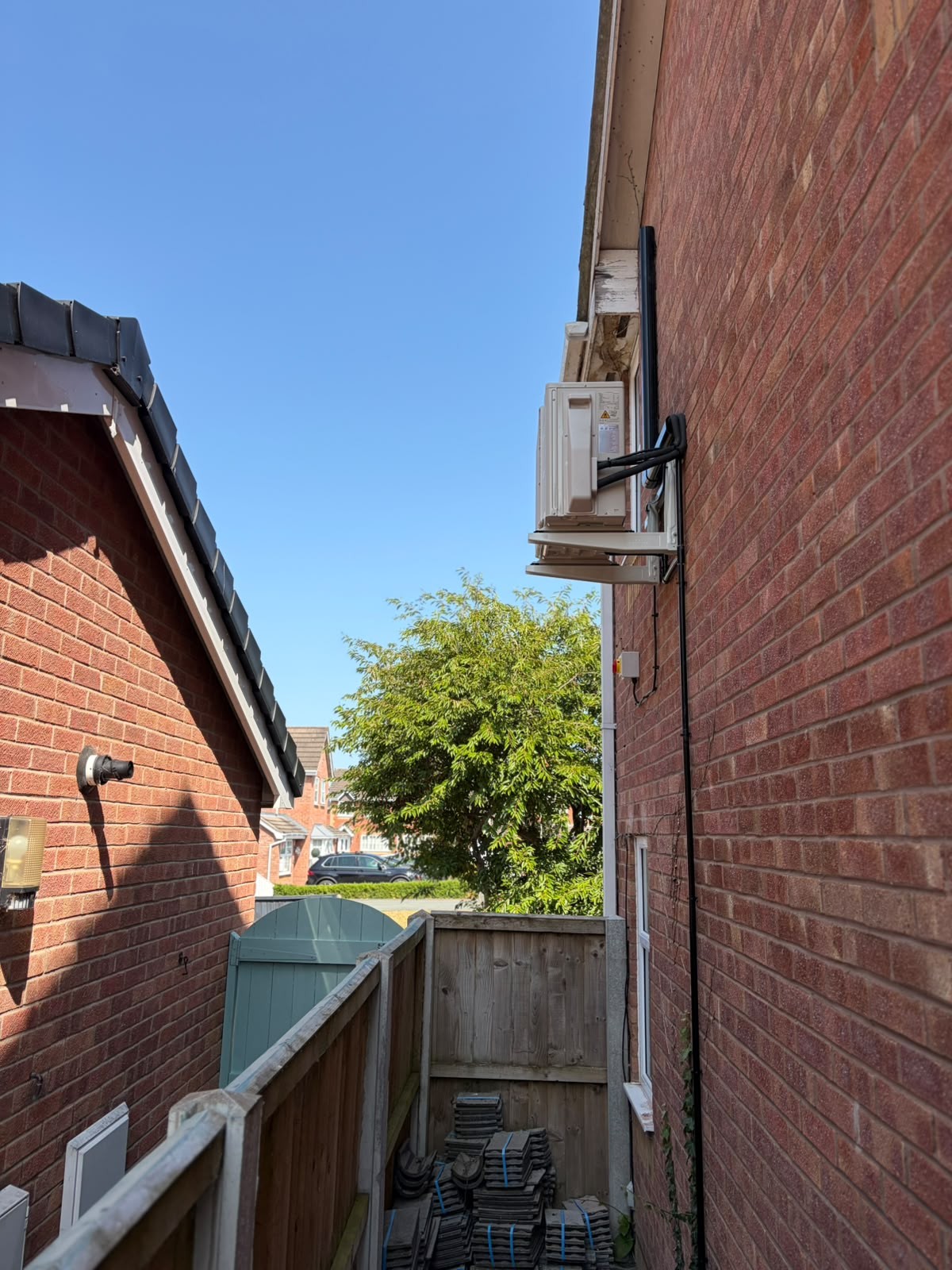 Completed air conditioning installation by Gear Bros Ltd in Mid Wales and Shropshire